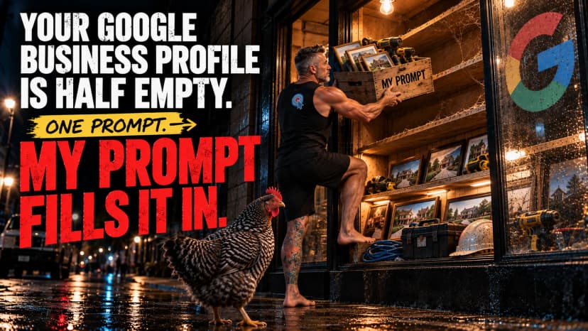 Your Google Business Profile Is Half Empty. My Prompt Fills It In.