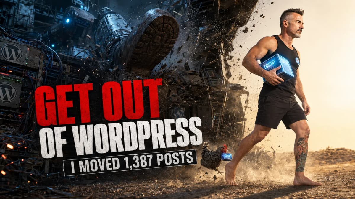 Leaving WordPress Sounds Like Hell. I Moved 1,387 Posts