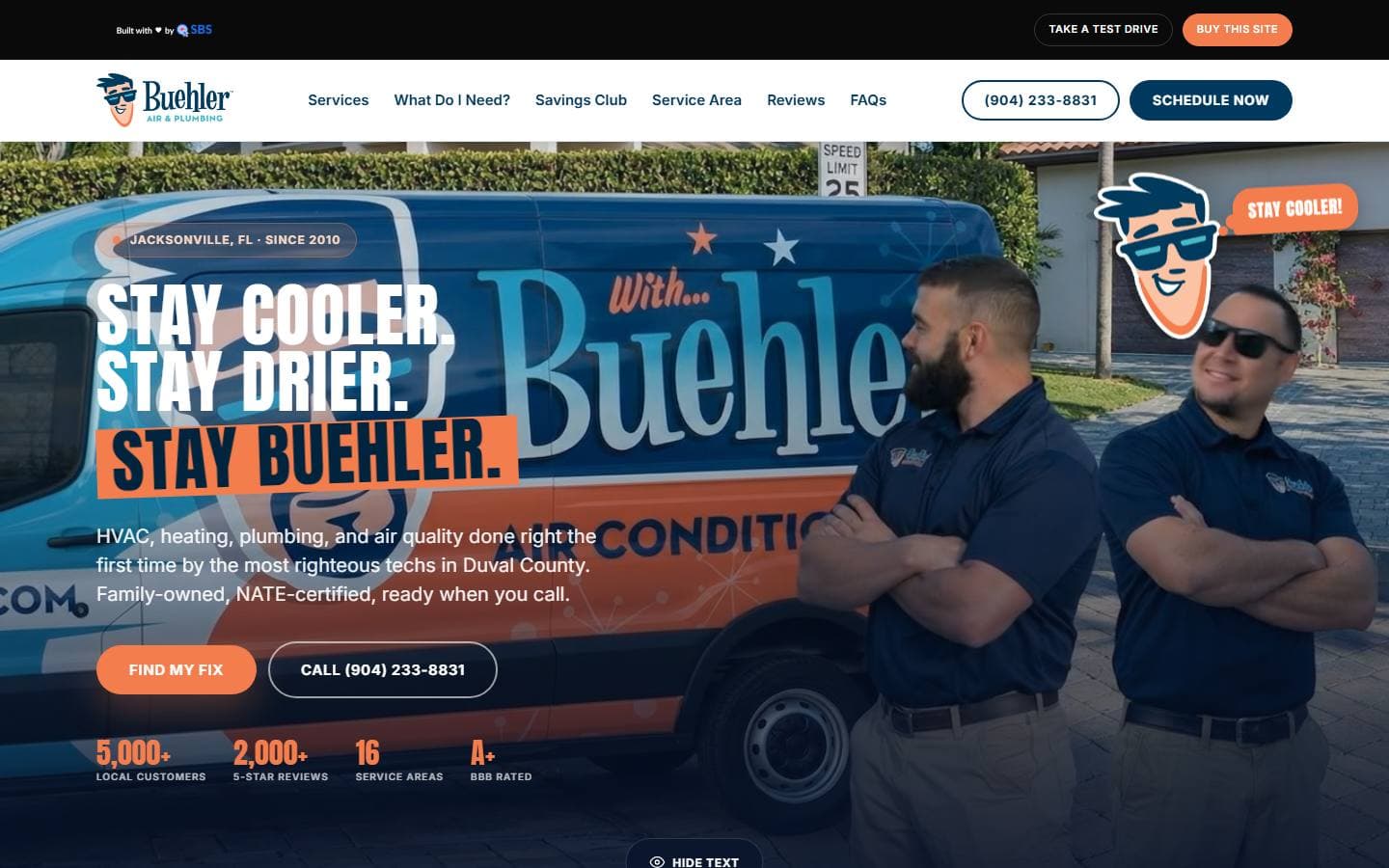 Buehler Air new Claude AI website