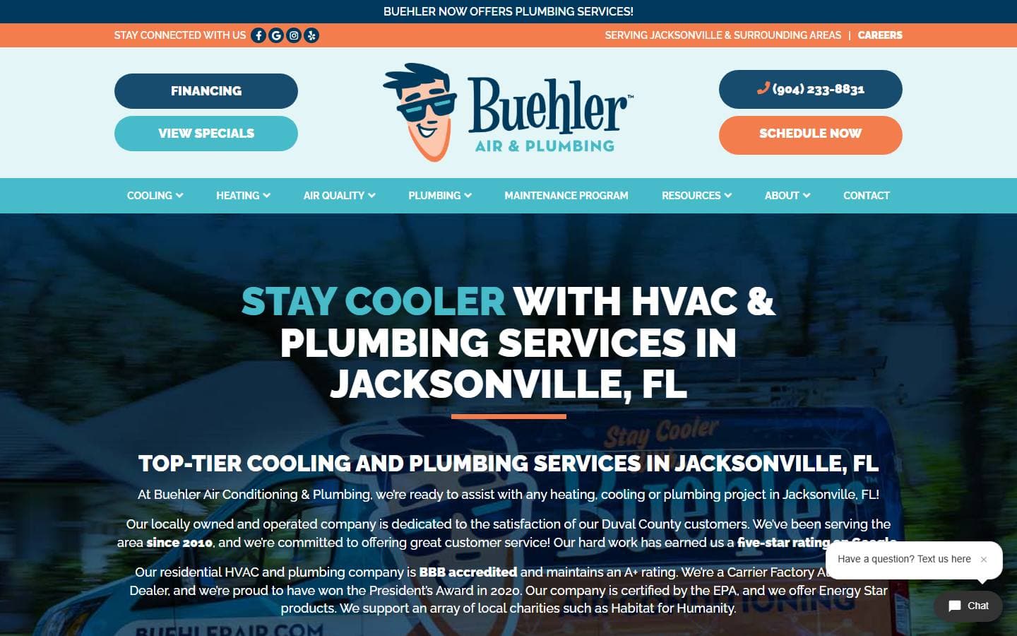 Buehler Air old website