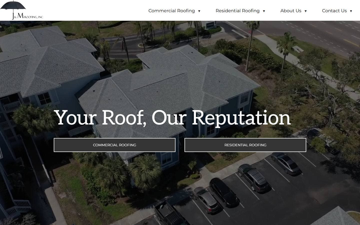 J&M Roofing old website