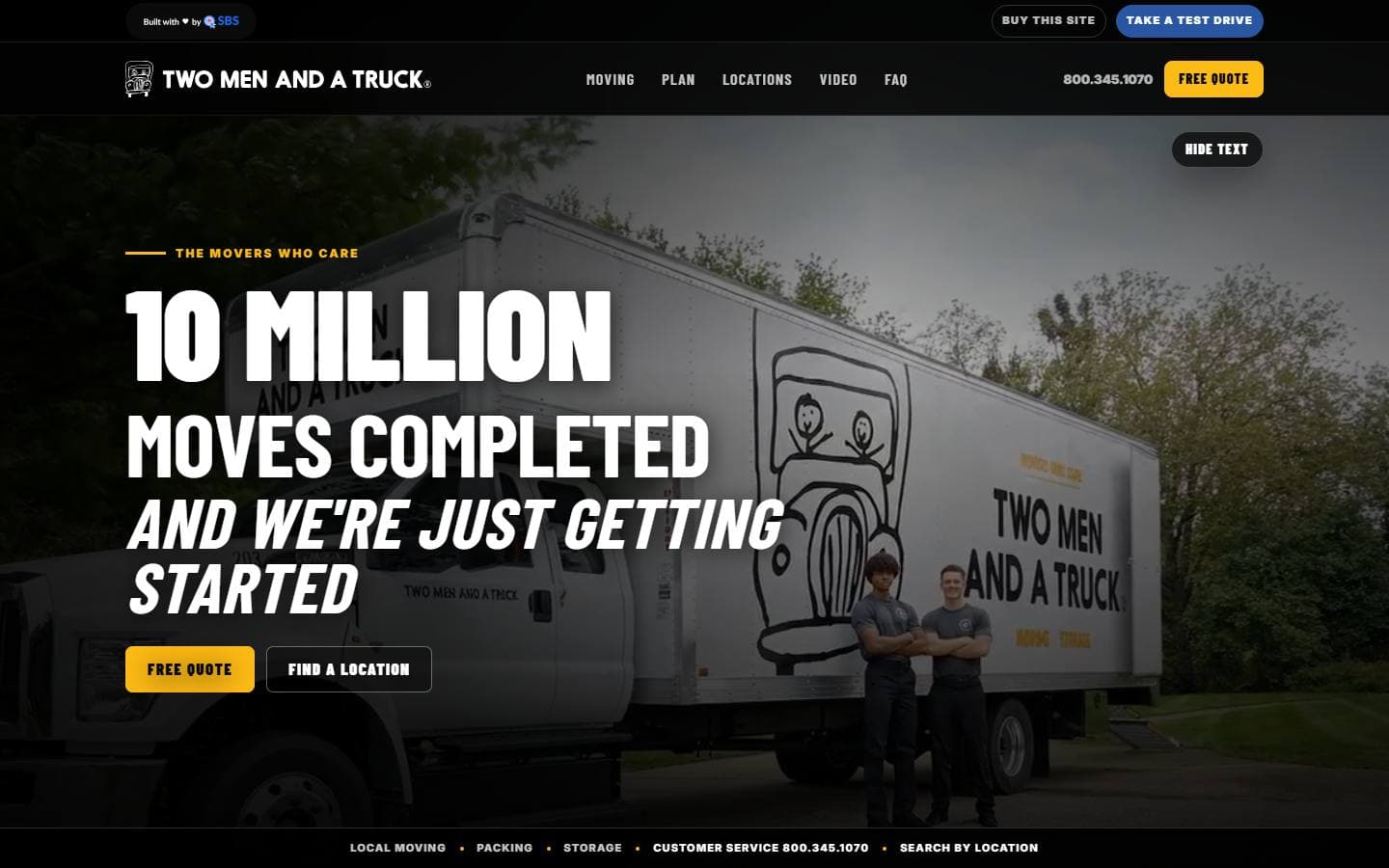 Two Men and a Truck new Claude AI website