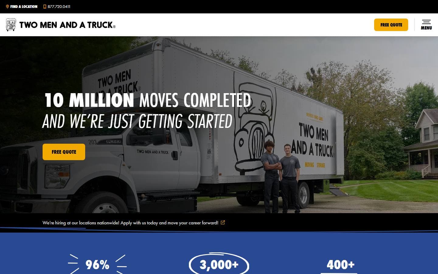 Two Men and a Truck old website