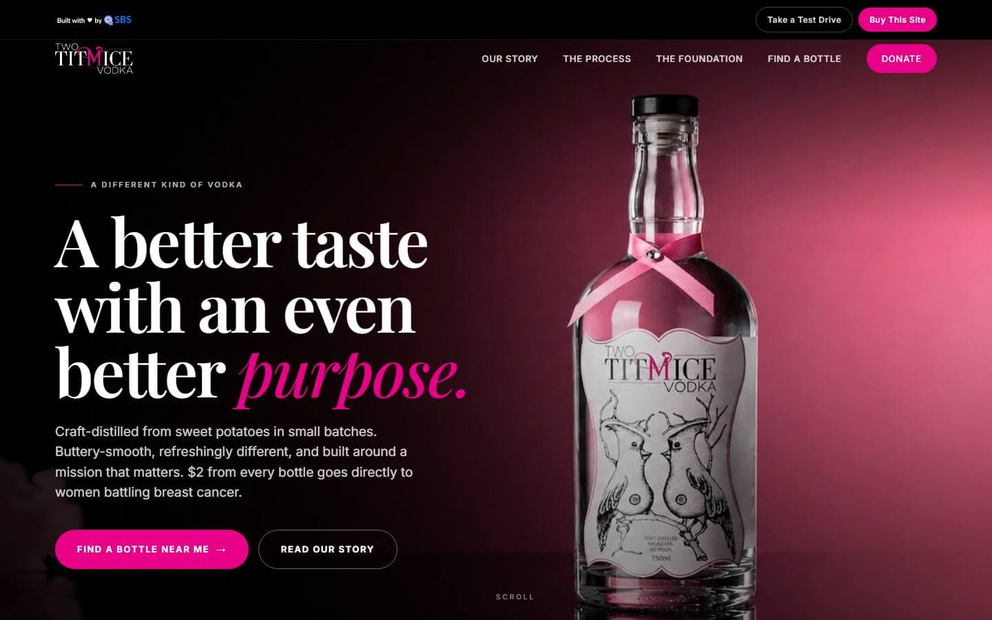 Two Tit Mice Vodka new Claude AI website
