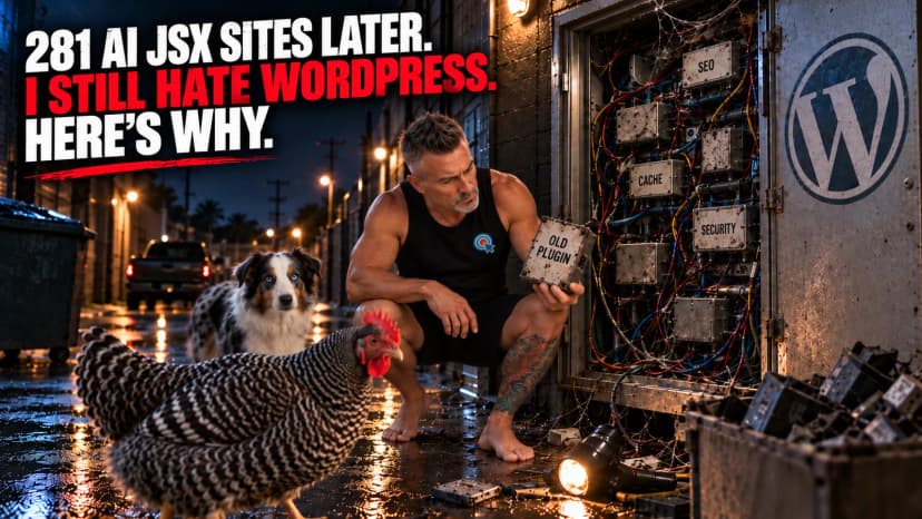 281 AI JSX Sites Later. I Still Hate WordPress. Here's Why.