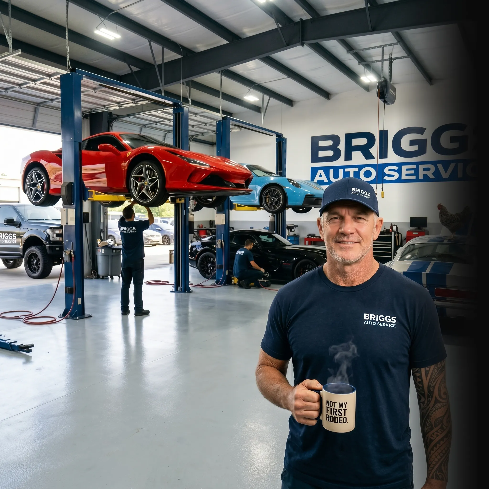 First Coast auto repair owner in truck ready to go — your phone should ring more