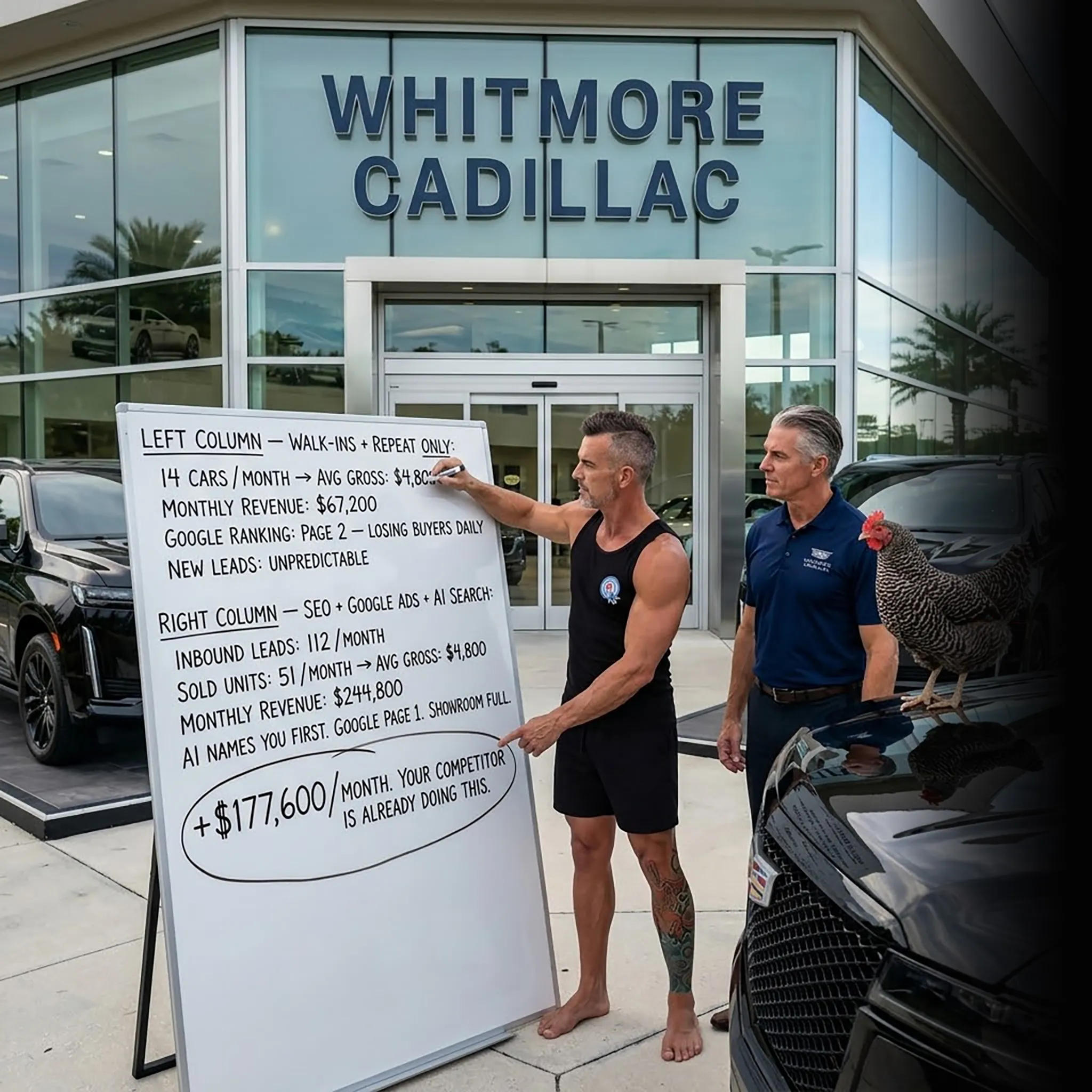 First Coast car dealership owner in truck ready to go — your phone should ring more