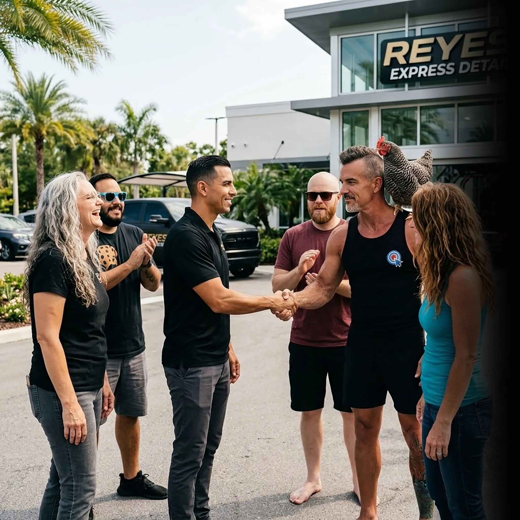 car wash team reviewing campaign data on tablet — Google Ads for car washes