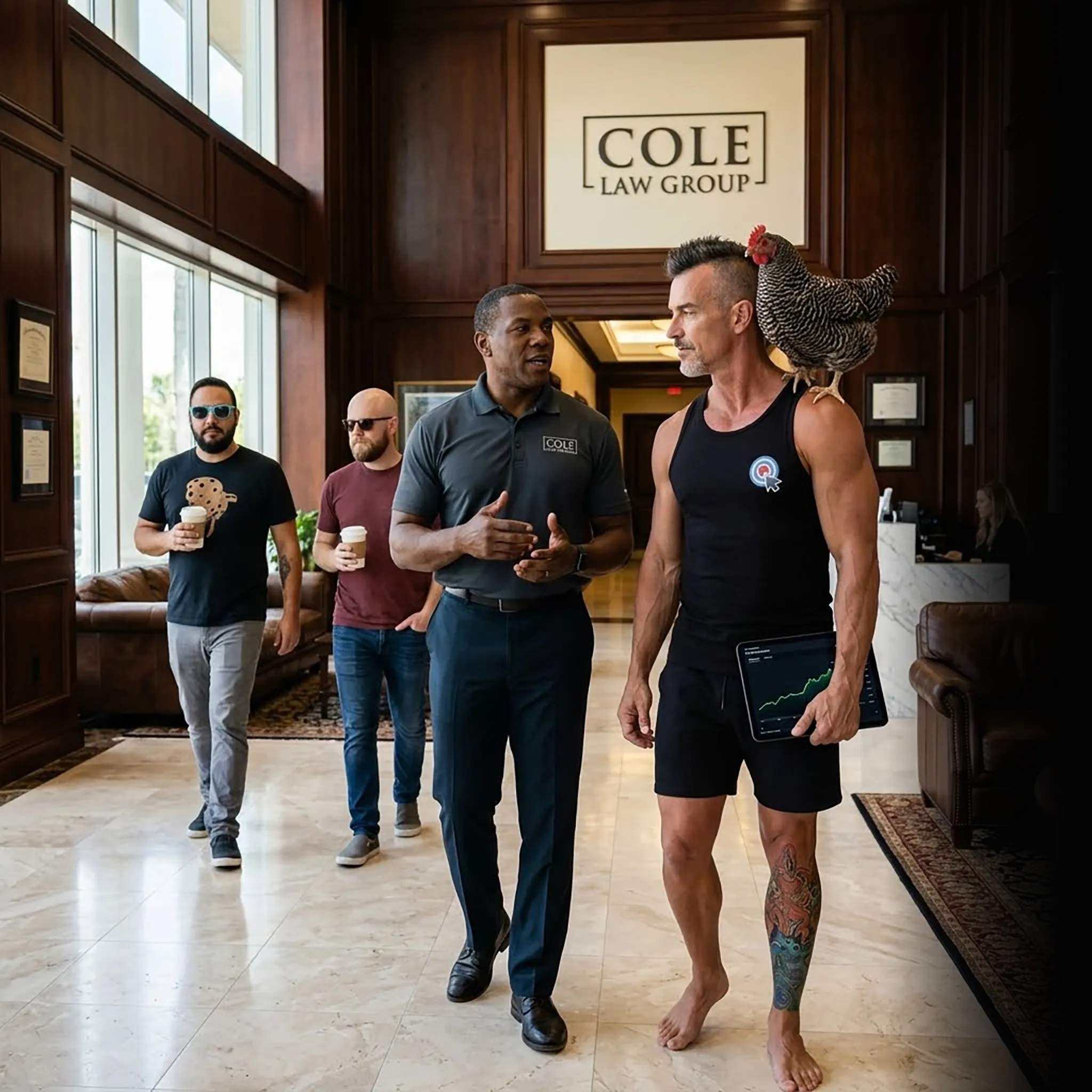 First Coast criminal defense owner on tailgate with analytics — SEO and AI search for criminal lawyers