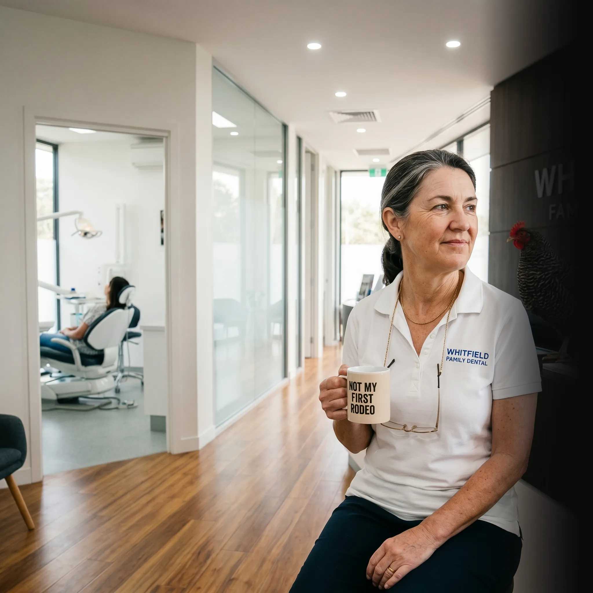 First Coast Dental owner with crew working on dental — dental marketing services