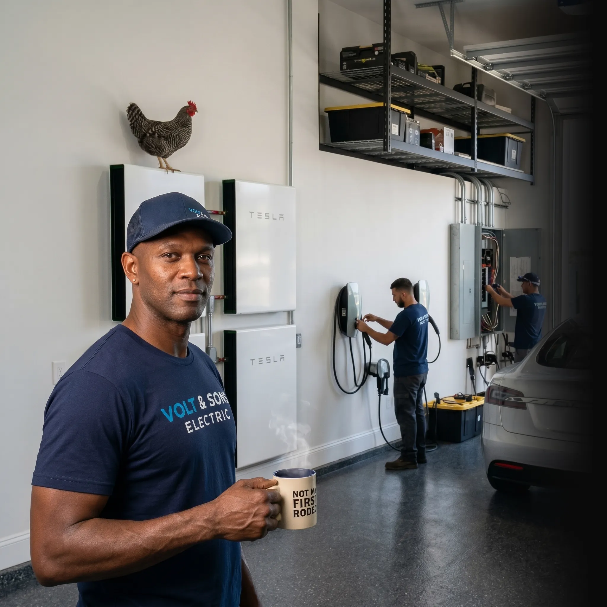 First Coast electrical owner in truck ready to go — your phone should ring more