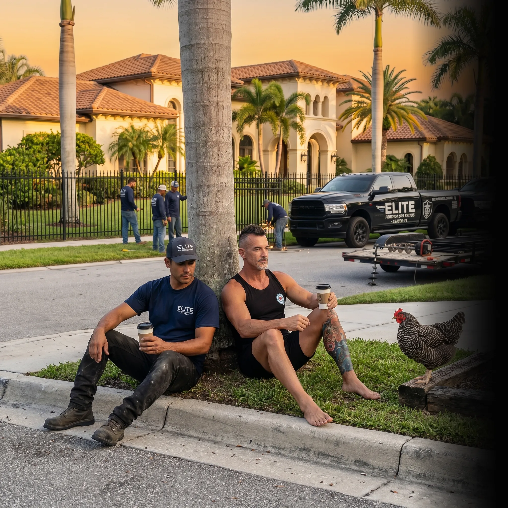 fencing partners on tailgate with revenue dashboard — one unified marketing system