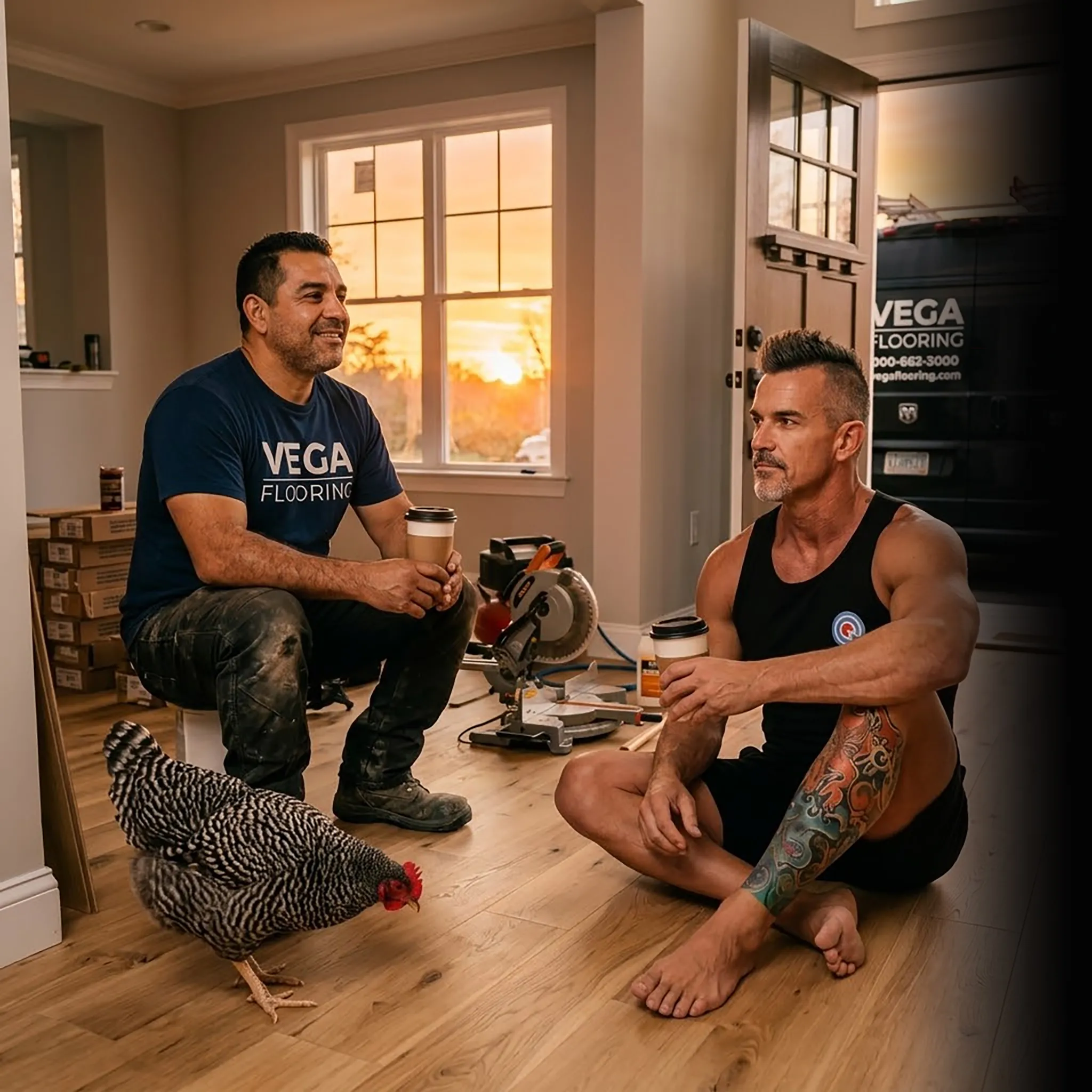 flooring partners on tailgate with revenue dashboard — one unified marketing system