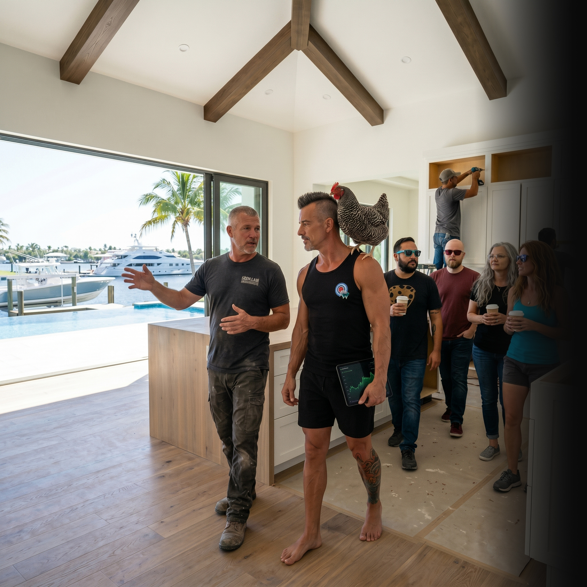 First Coast General Contractor owner on tailgate with analytics — SEO and AI search for general contractors