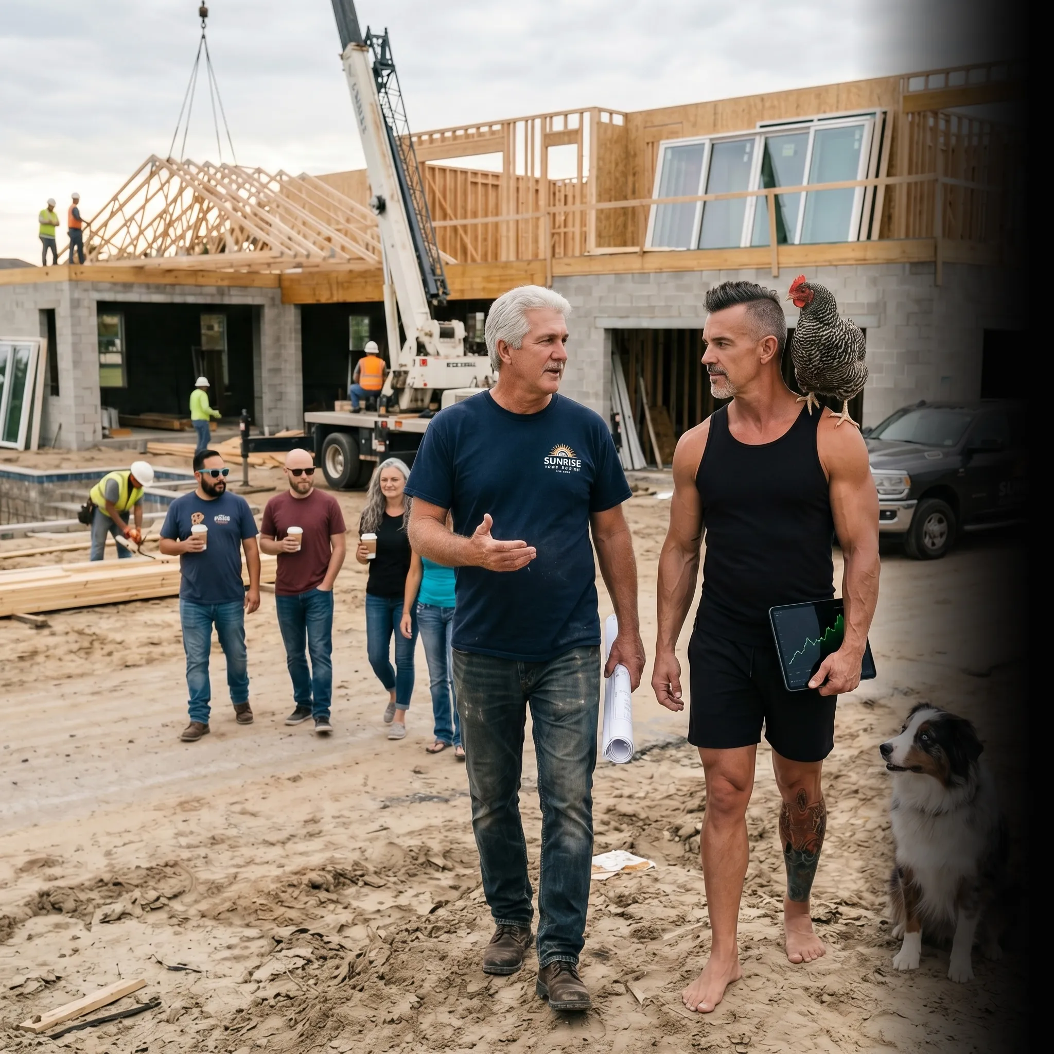 First Coast home building owner on tailgate with analytics — SEO and AI search for home builders