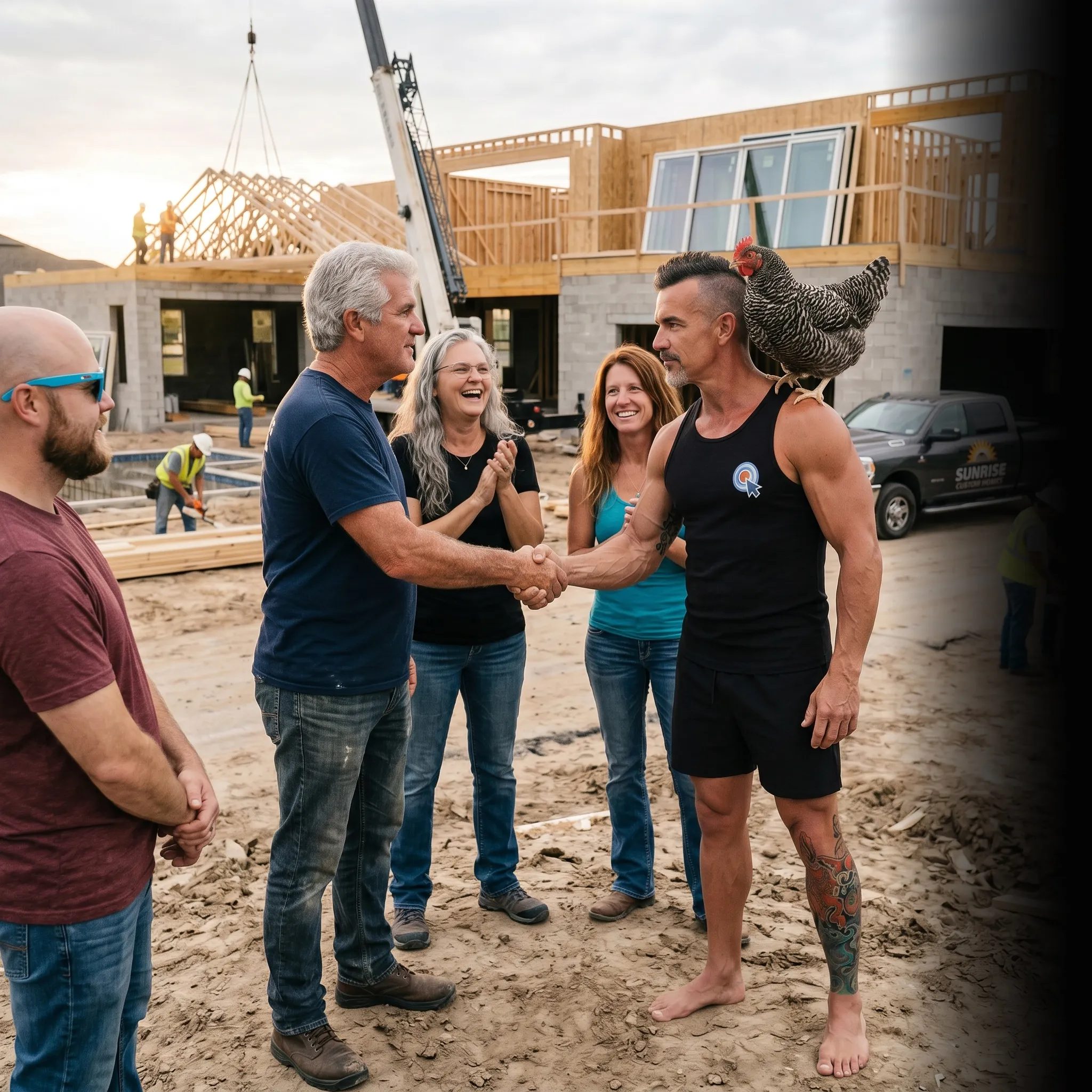 home building team reviewing campaign data on tablet — Google Ads for home builders