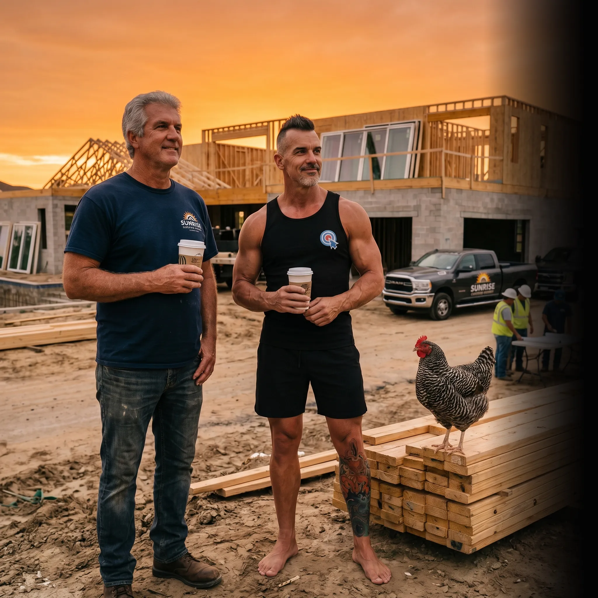 home building partners on tailgate with revenue dashboard — one unified marketing system