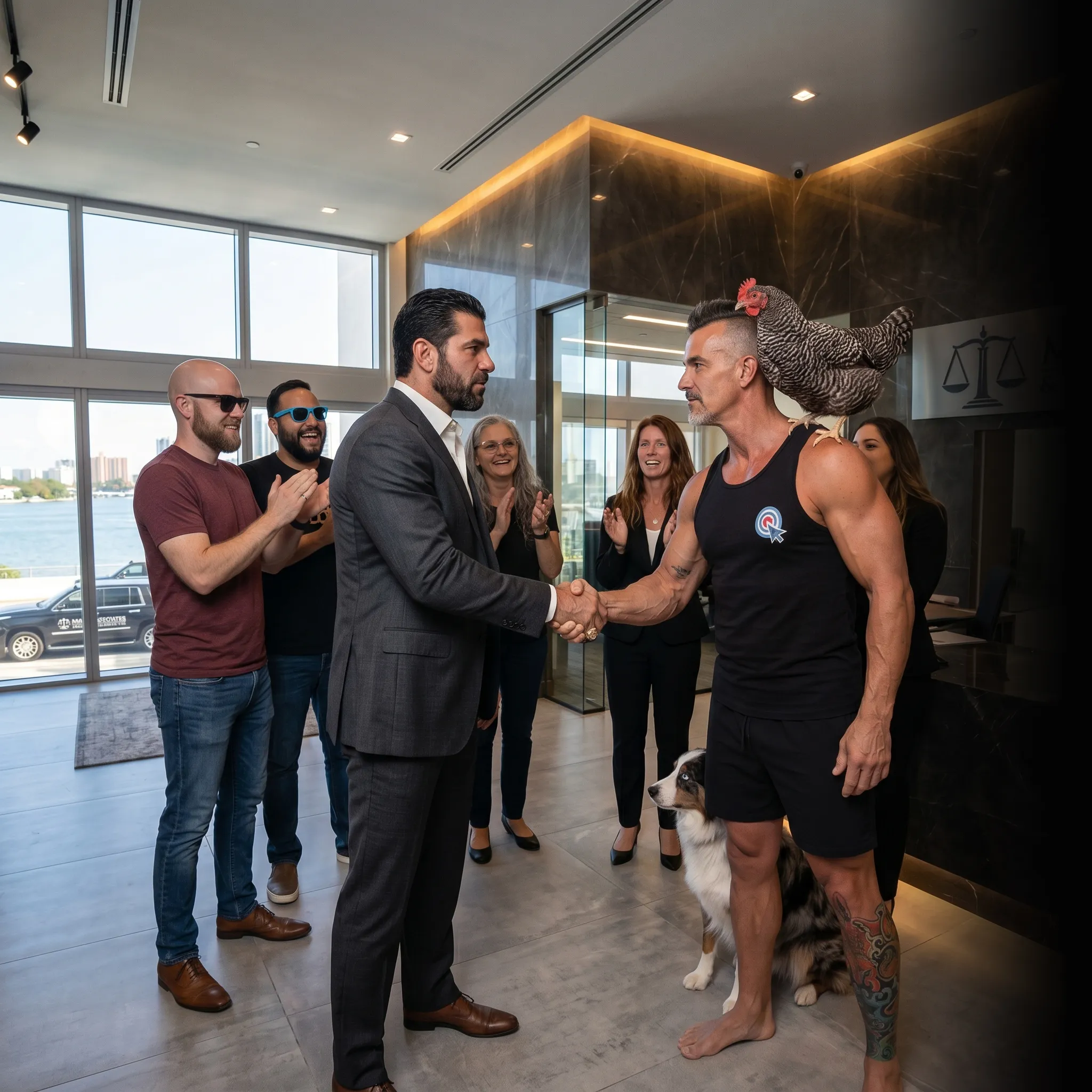 personal injury team reviewing campaign data on tablet — Google Ads for personal injury lawyers