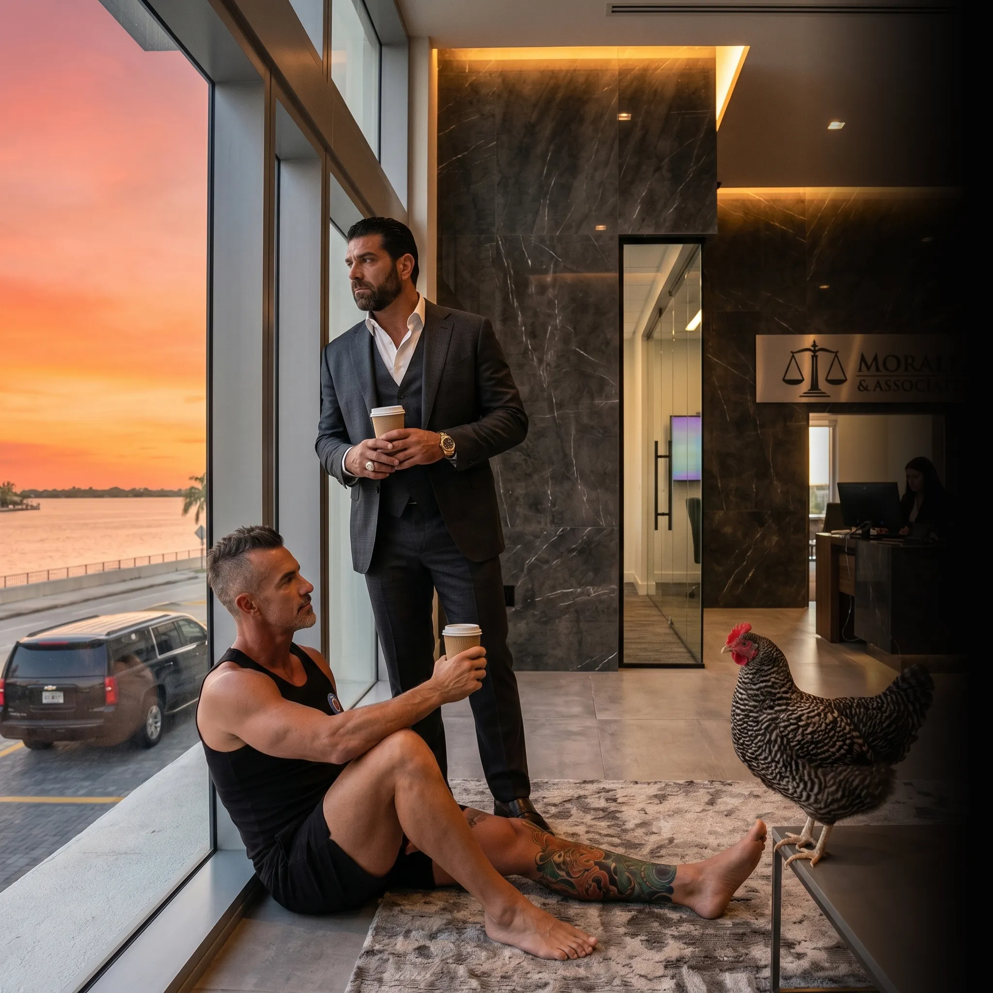 personal injury partners on tailgate with revenue dashboard — one unified marketing system