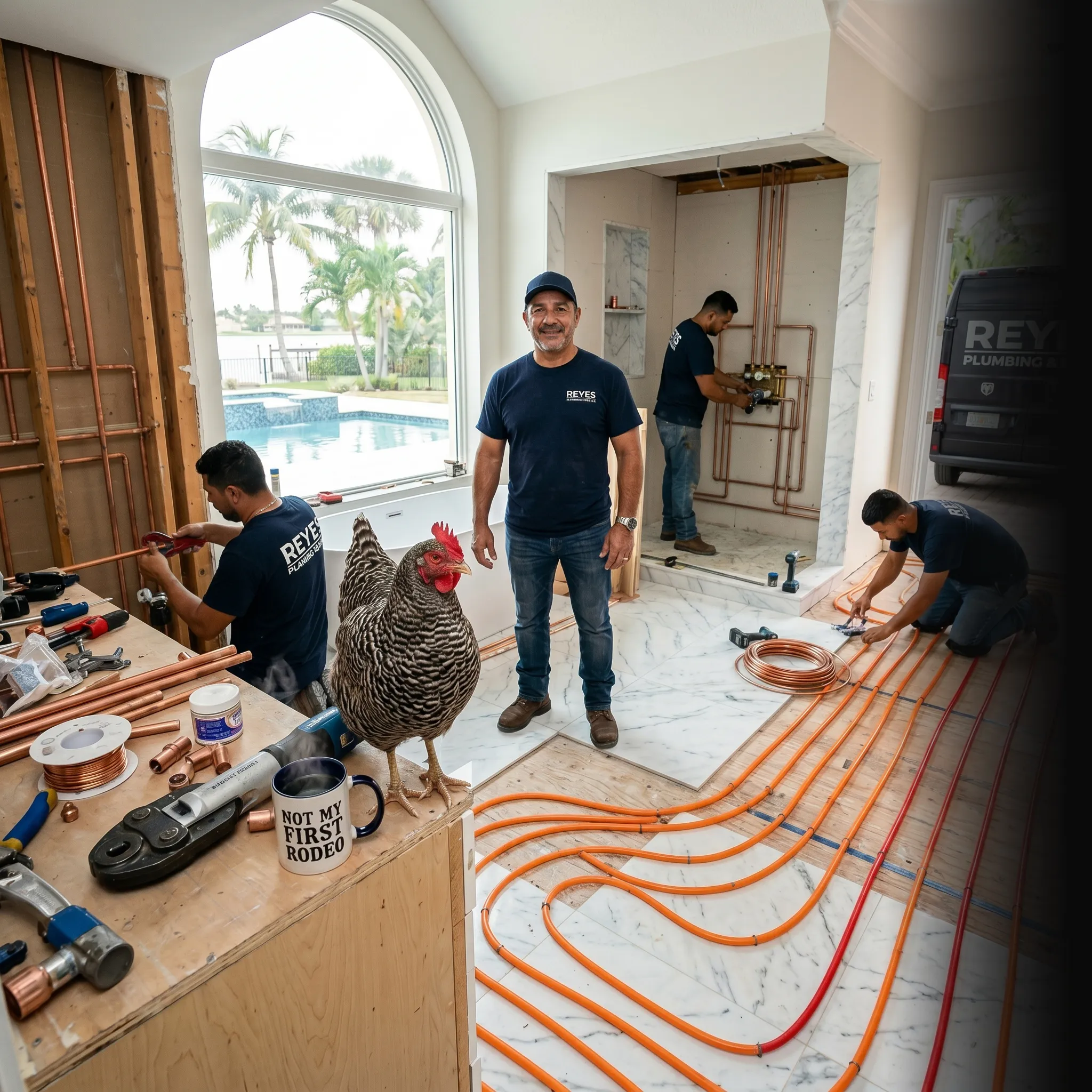 First Coast plumbing owner in truck ready to go — your phone should ring more