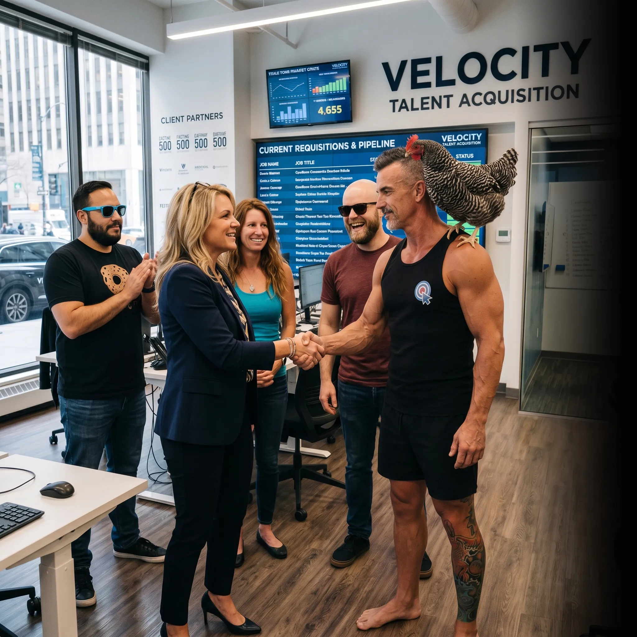 staffing team reviewing campaign data on tablet — Google Ads for staffing agencies