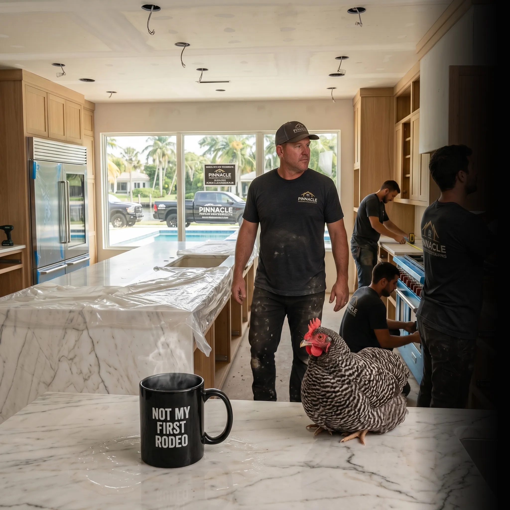 First Coast remodeling partners walking the job — website that converts