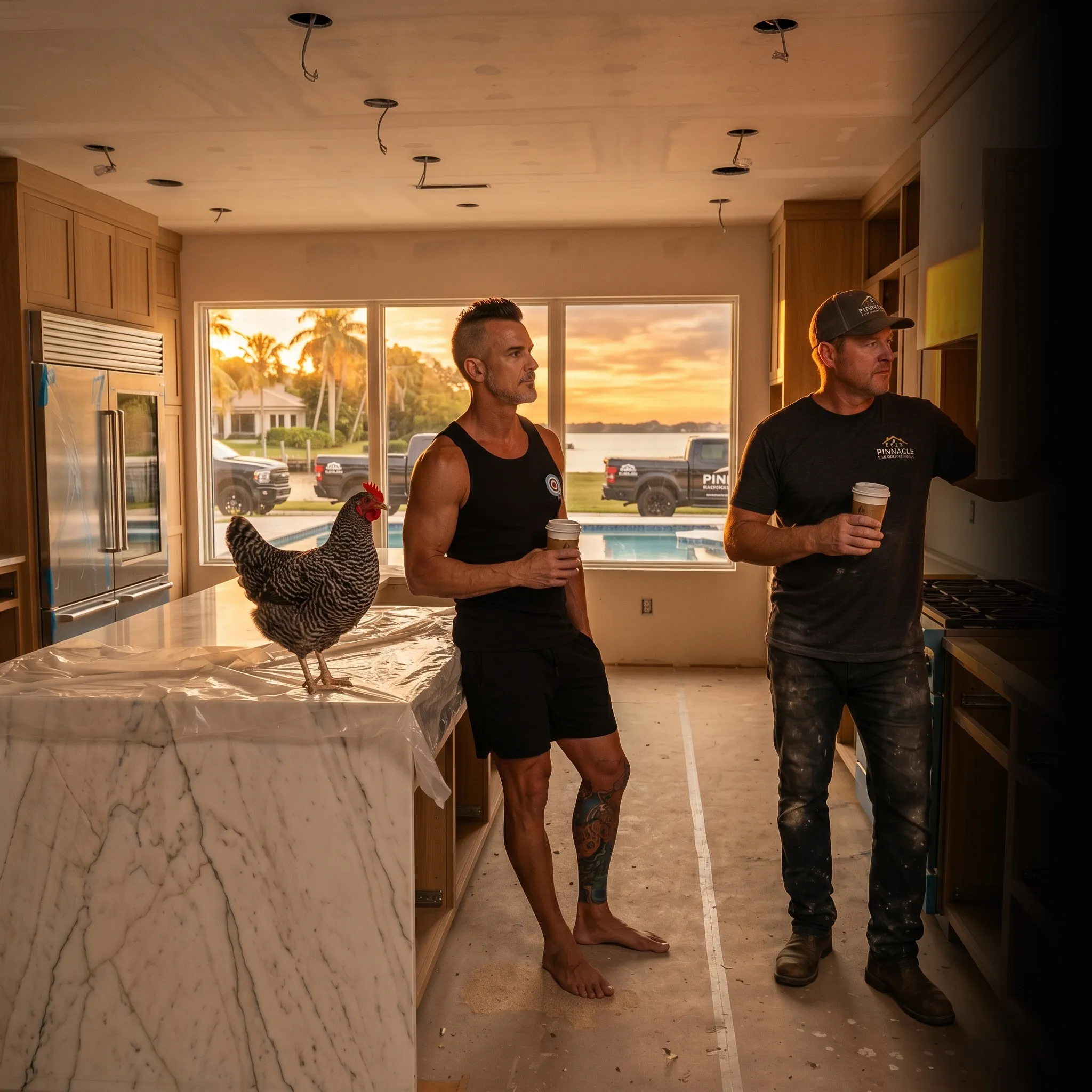 remodeling partners on tailgate with revenue dashboard — one unified marketing system