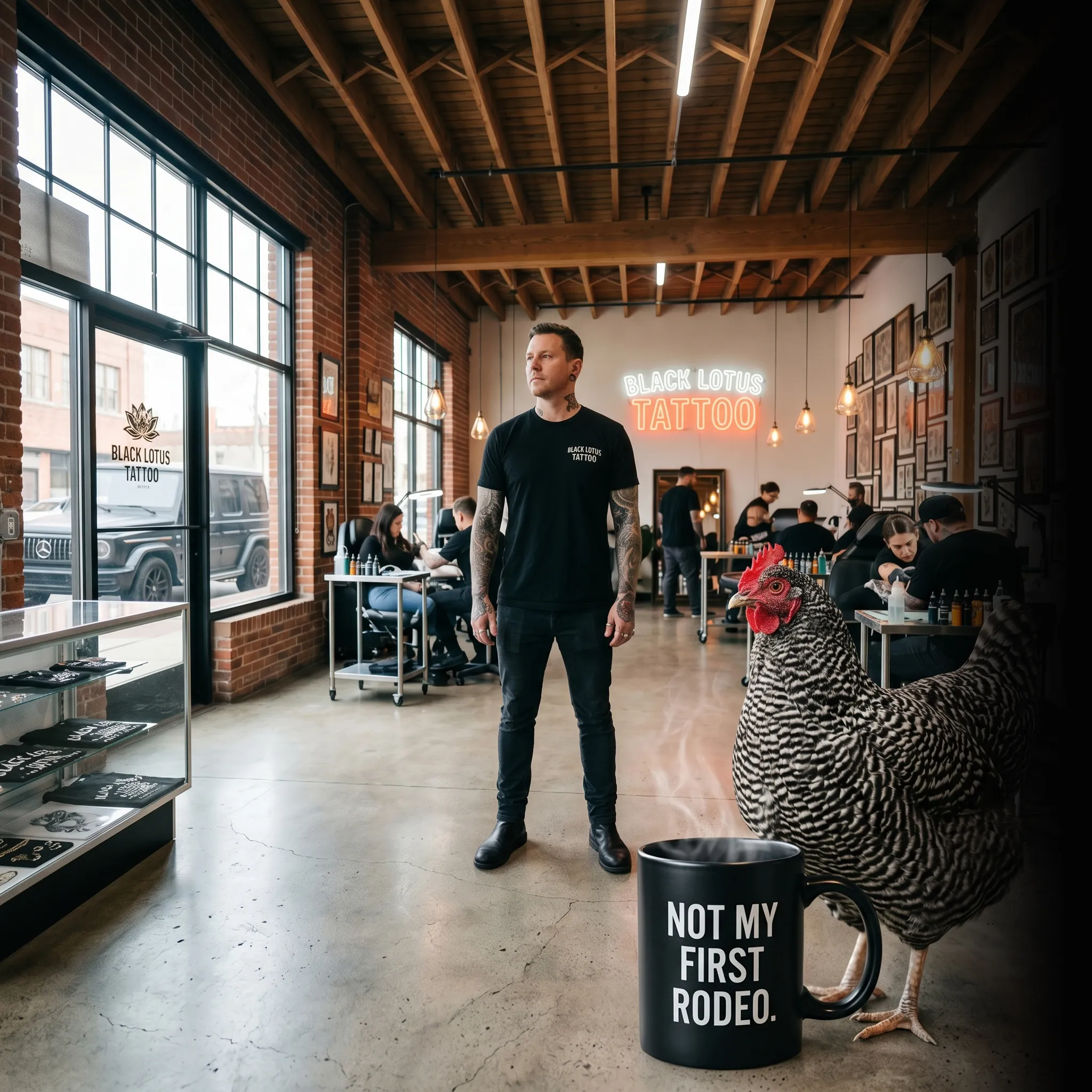 First Coast tattoo shop partners walking the job — website that converts