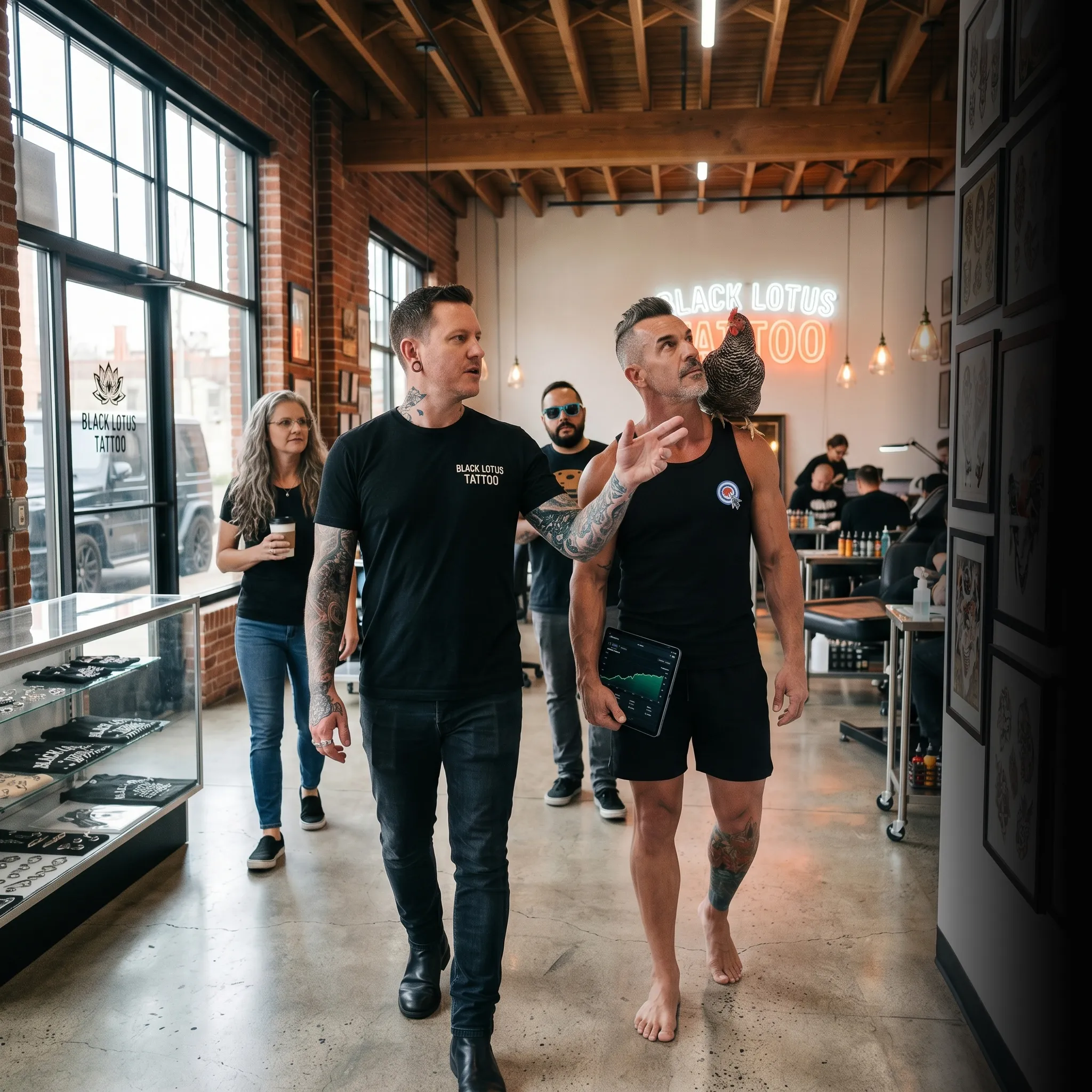 First Coast tattoo shop owner on tailgate with analytics — SEO and AI search for tattoo artists