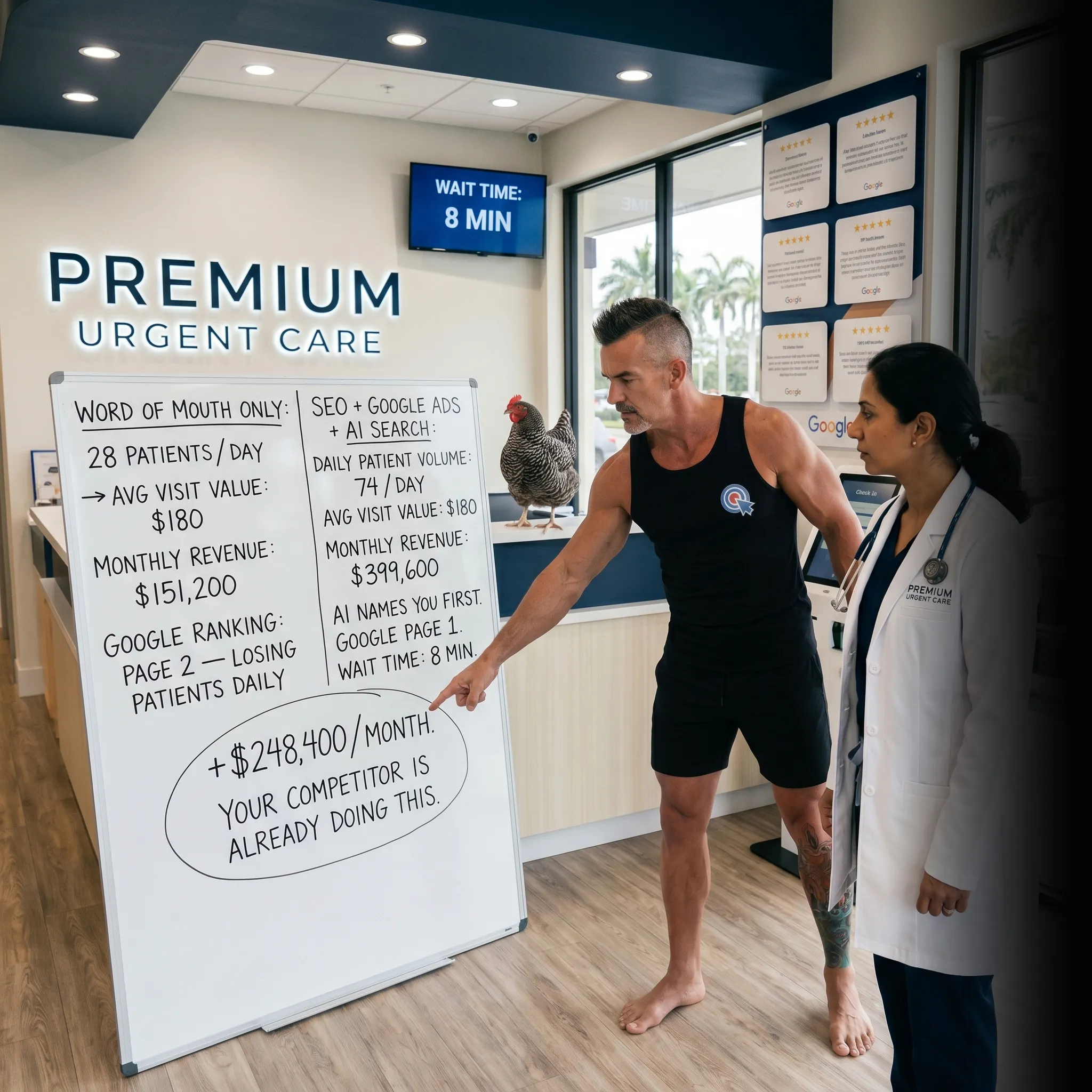 First Coast urgent care owner in truck ready to go — your phone should ring more