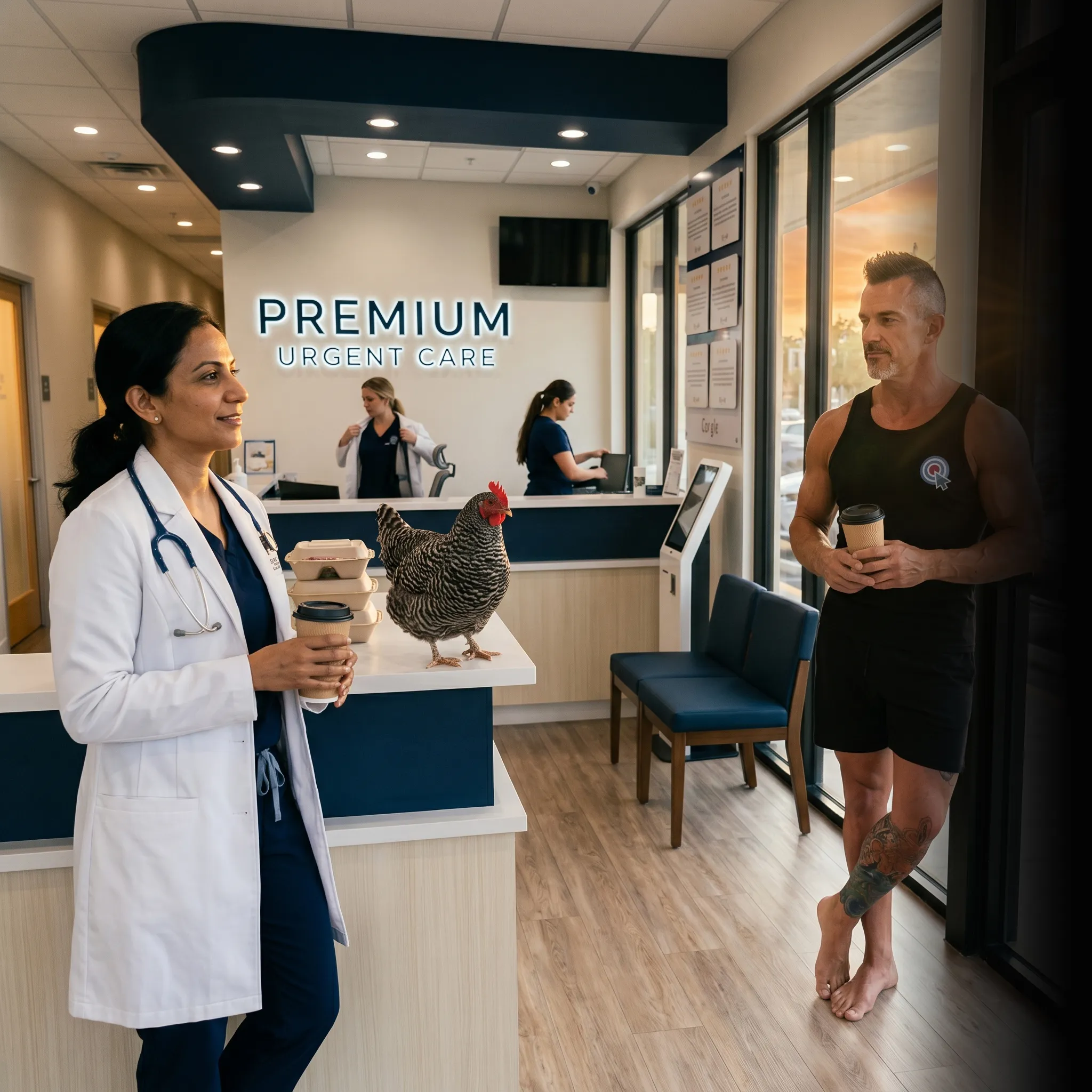 urgent care partners on tailgate with revenue dashboard — one unified marketing system