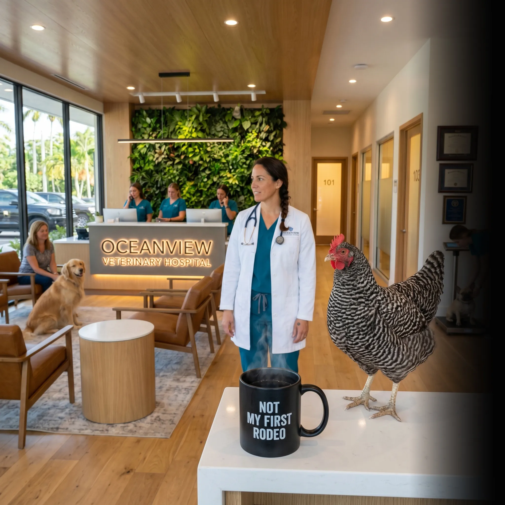 First Coast veterinary partners walking the job — website that converts