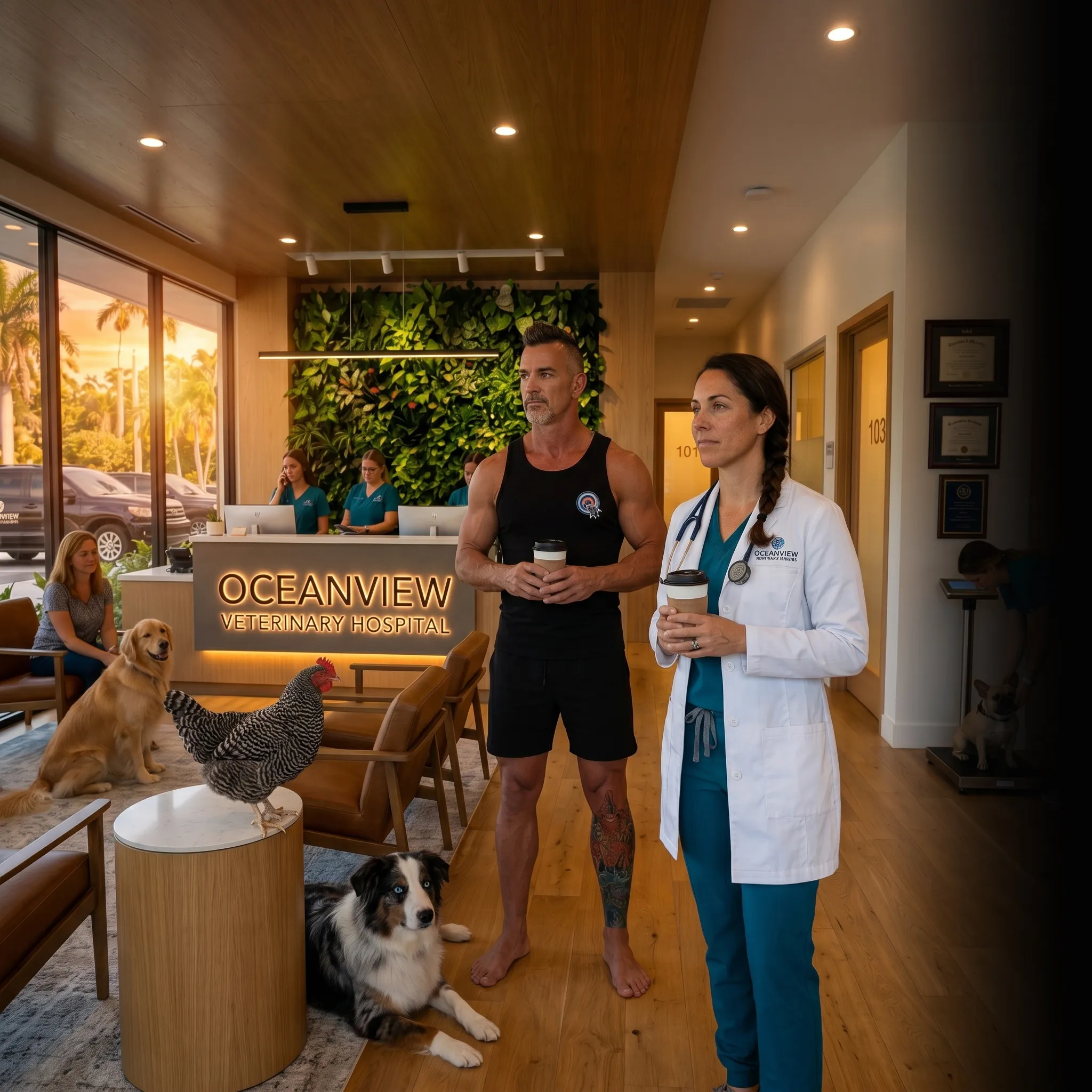 veterinary partners on tailgate with revenue dashboard — one unified marketing system