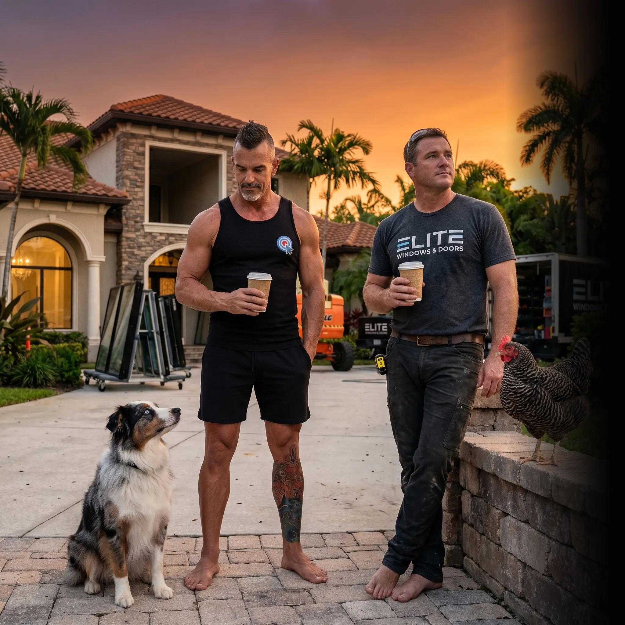 window installation partners on tailgate with revenue dashboard — one unified marketing system