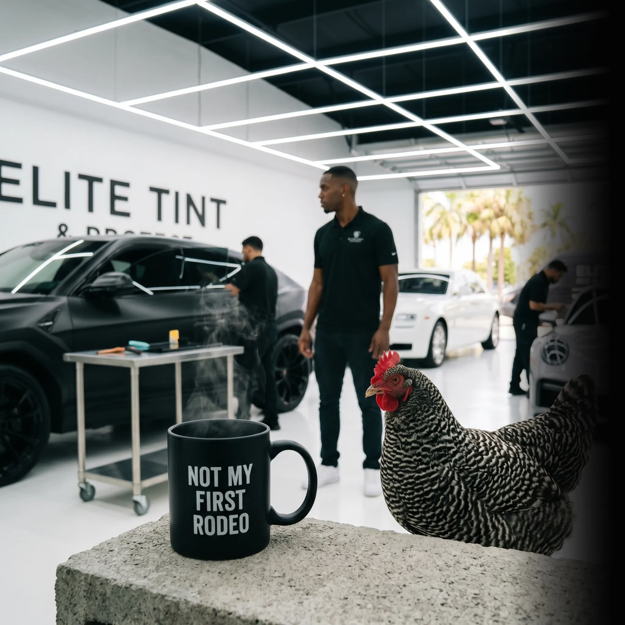 First Coast window tinting partners walking the job — website that converts